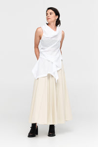 Taylor Sym Top Ivory Perforated