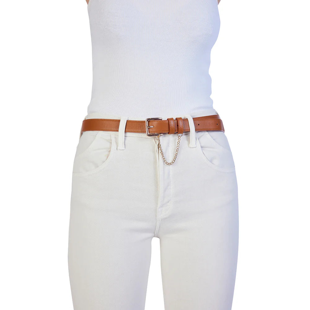 Kathryn Wilson Classic Belt Tan Calf