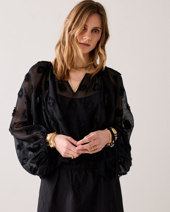 Summum 3D Blouse Black