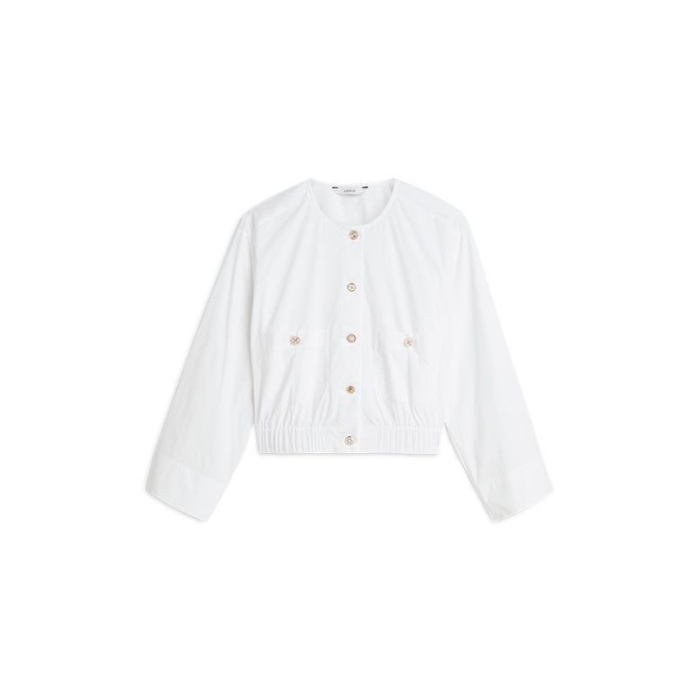 Summum Cropped Cotton Blouse