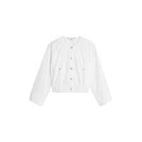 Summum Cropped Cotton Blouse