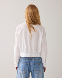 Summum Cropped Cotton Blouse