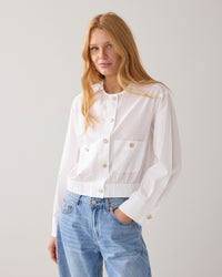 Summum Cropped Cotton Blouse
