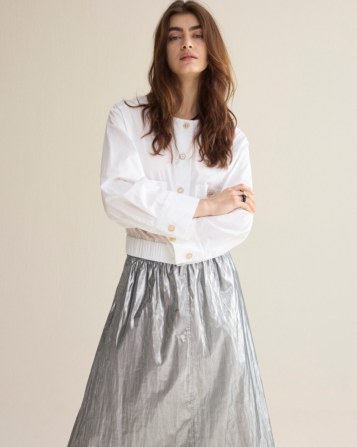 Summum Silver Skirt