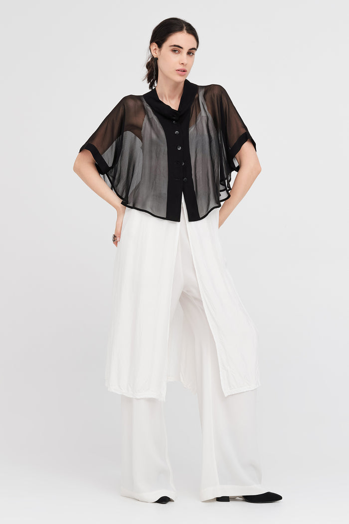 Taylor Accent Jacket Black Sheer
