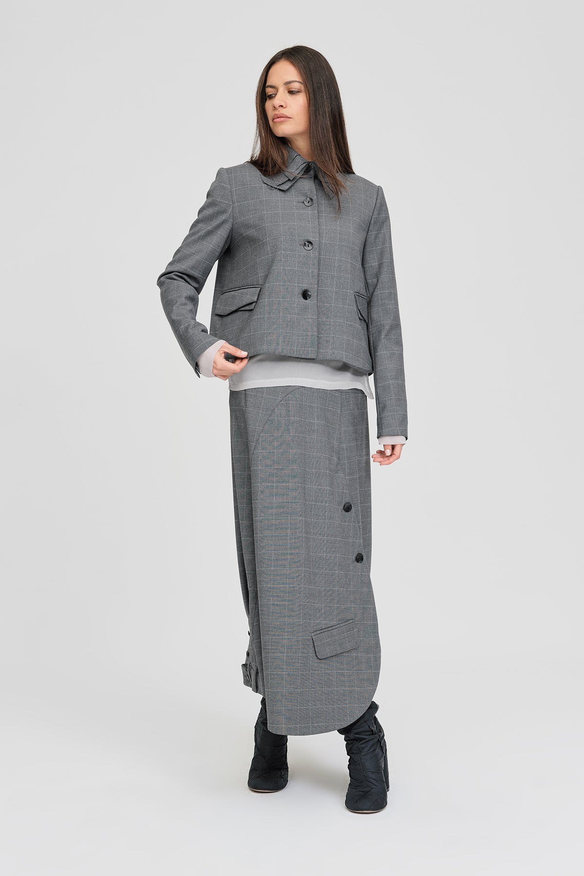 Taylor Obtain Jacket Grey Check