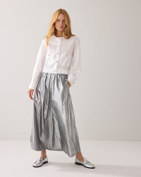 Summum Cropped Cotton Blouse