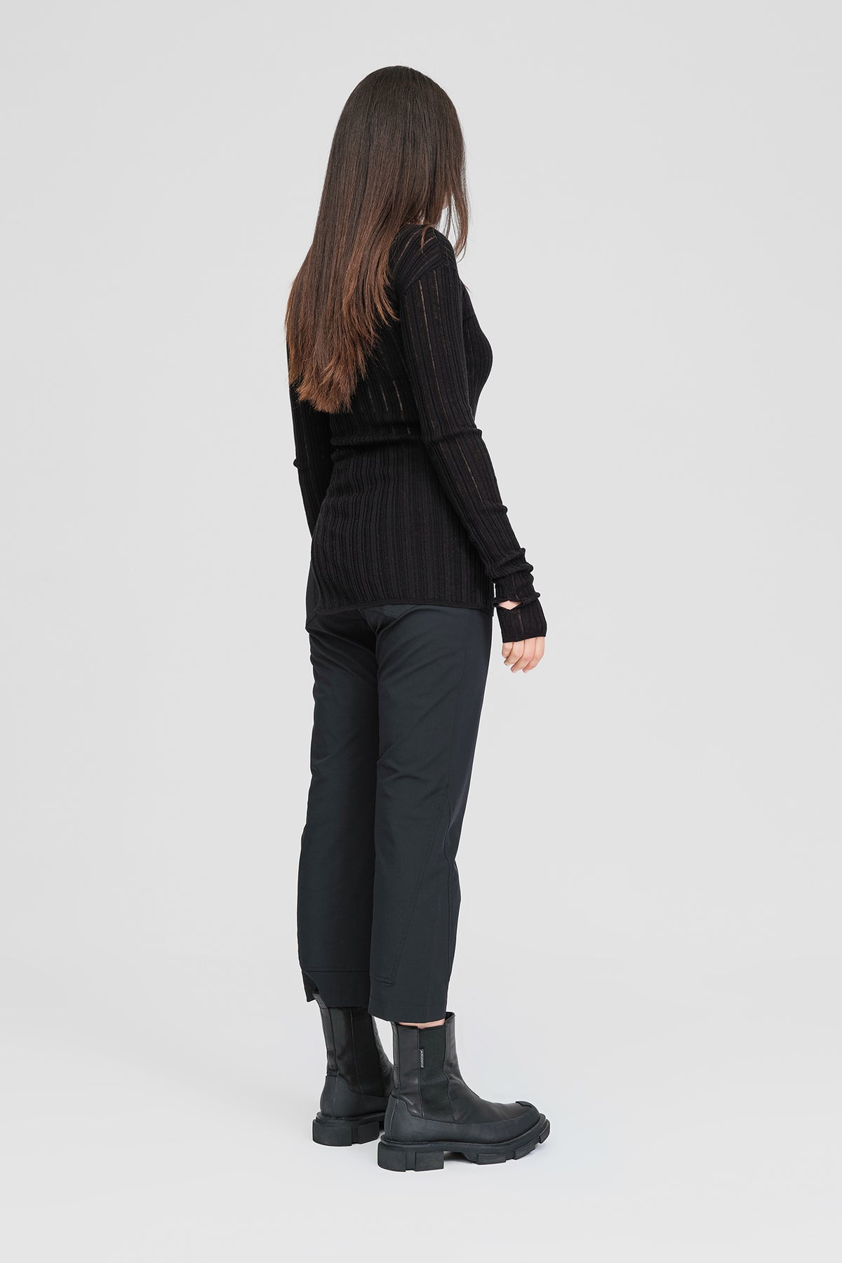 Taylor Rounded Veneer Tunic Black