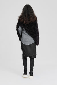 Taylor Sleeved Distort Shrug Black