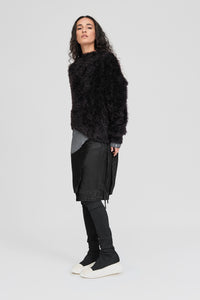 Taylor Sleeved Distort Shrug Black