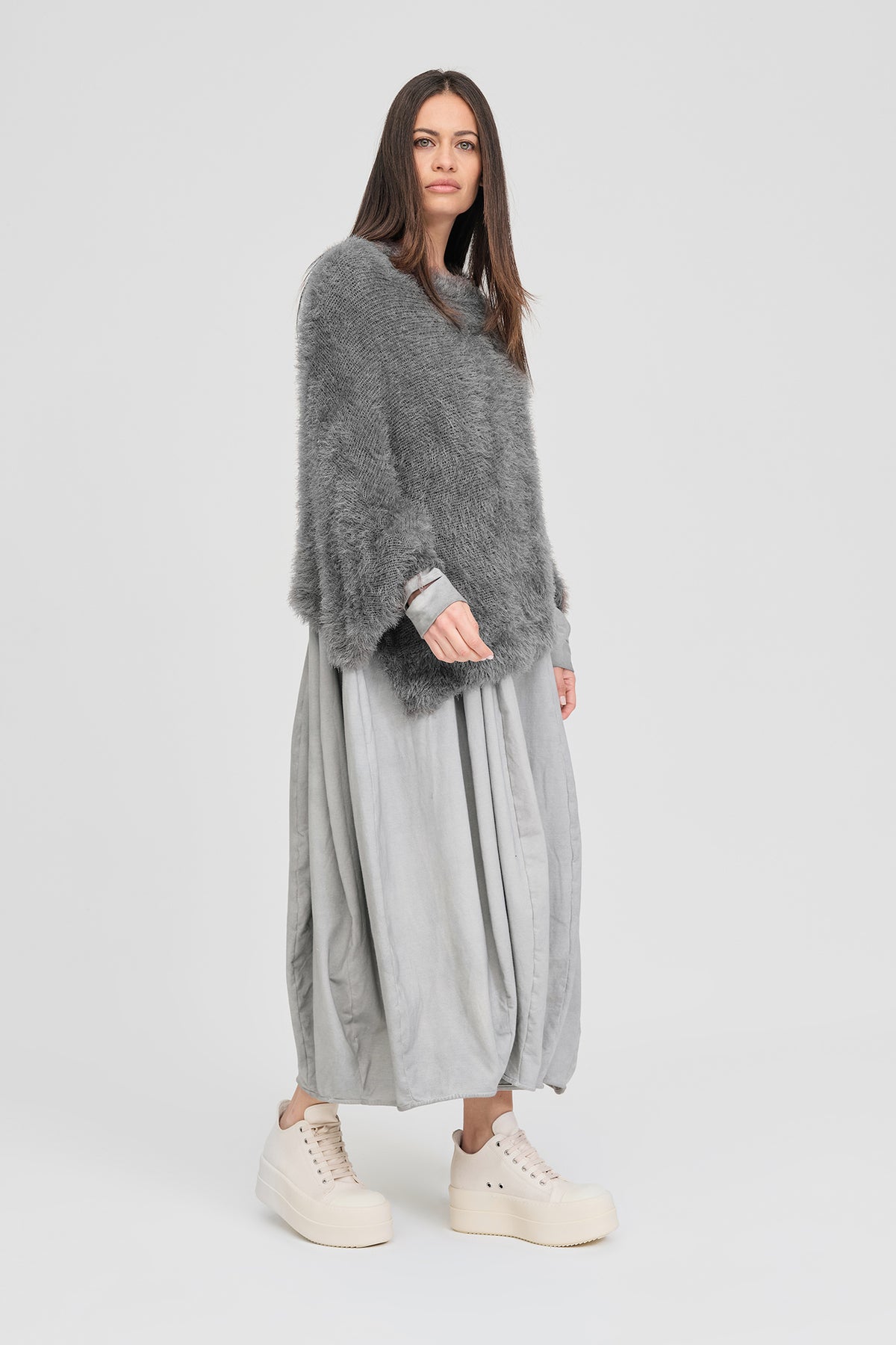 Taylor Sleeved Distort Shrug Vapour
