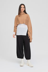 Taylor Cropt Contentment Pant Black/Toffee