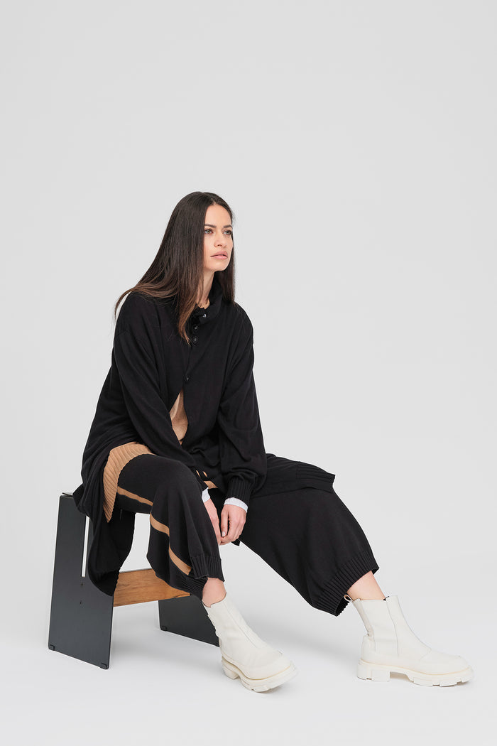 Taylor Cropt Contentment Pant Black/Toffee