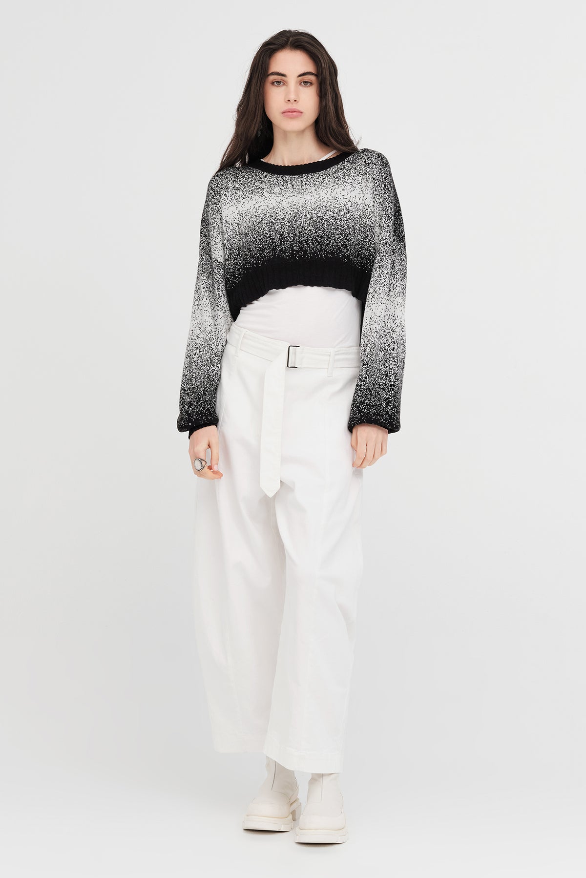 Taylor Gradient Art Sweater Black/Ivory ARRIVING SOON