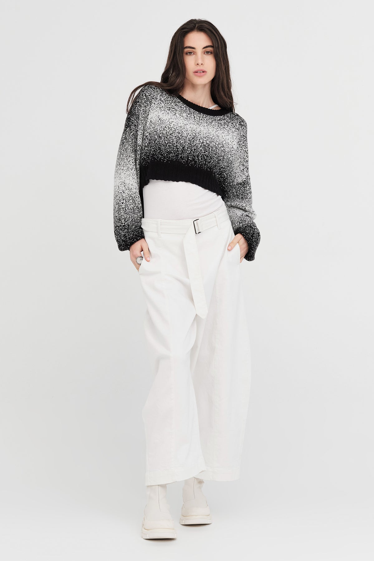 Taylor Gradient Art Sweater Black/Ivory ARRIVING SOON