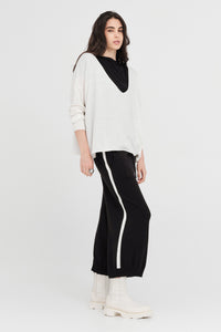 Taylor Cropt Contentment Pant Black/Ivory