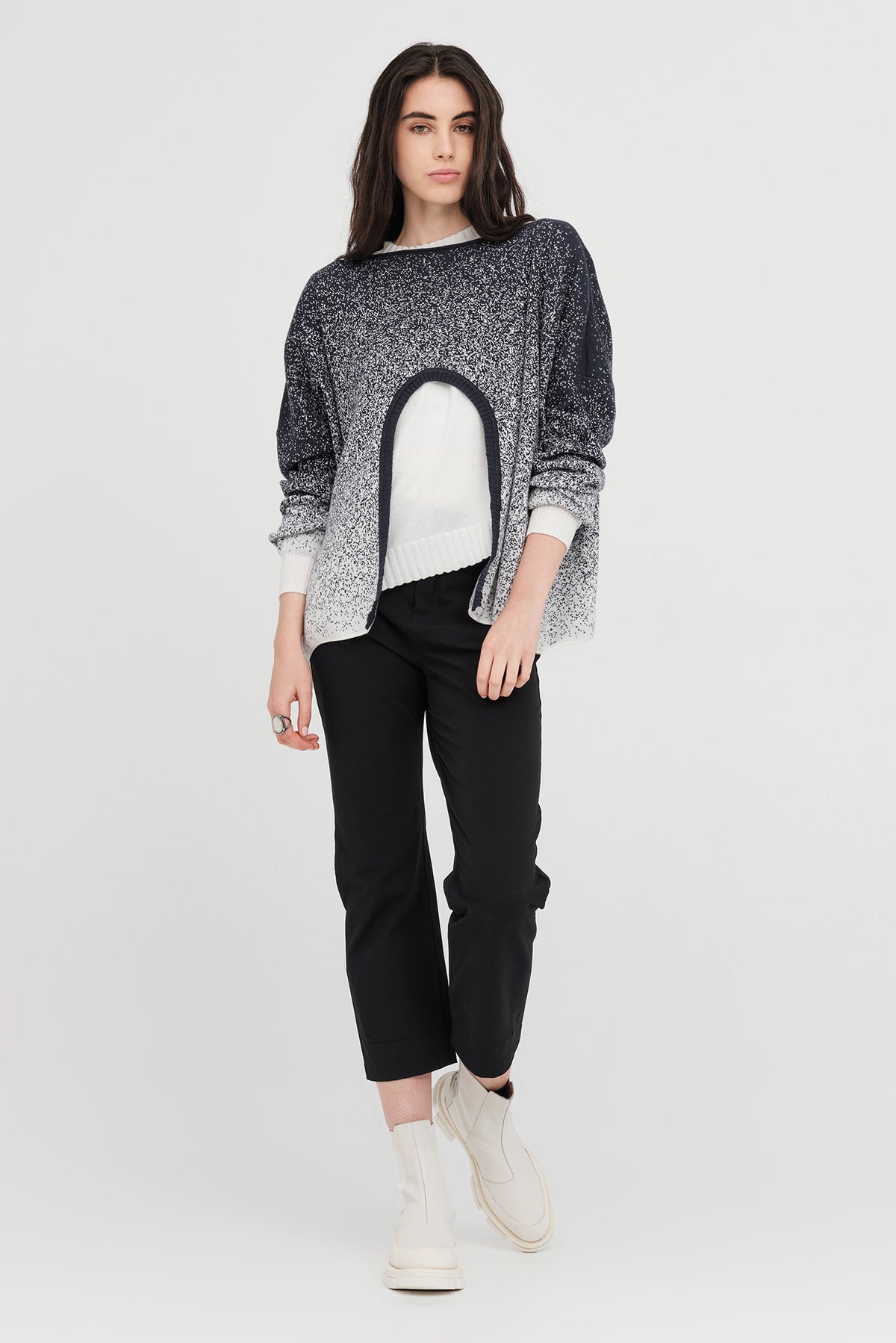 Taylor Gradient Submerge Sweater Smoke/Ivory ARRIVING SOON