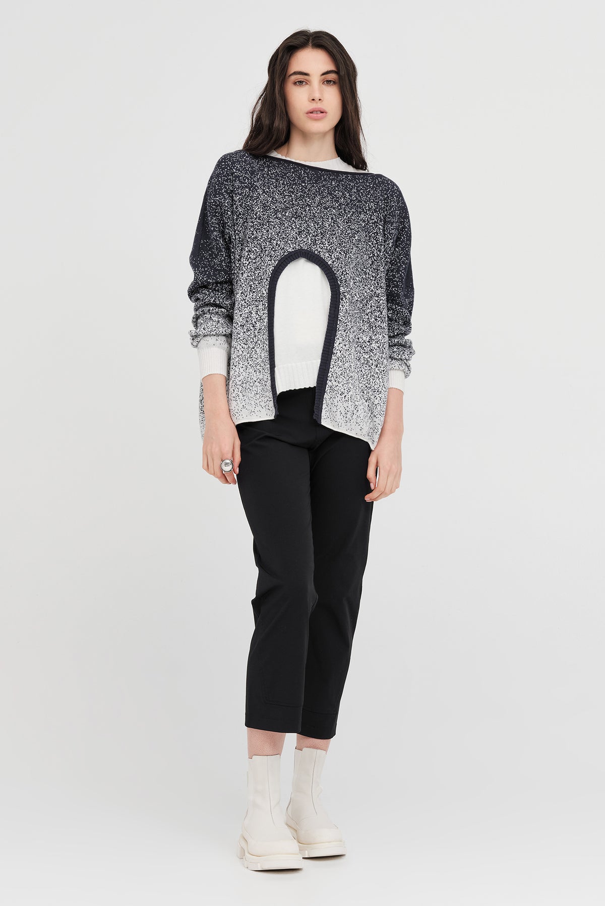 Taylor Gradient Submerge Sweater Smoke/Ivory ARRIVING SOON