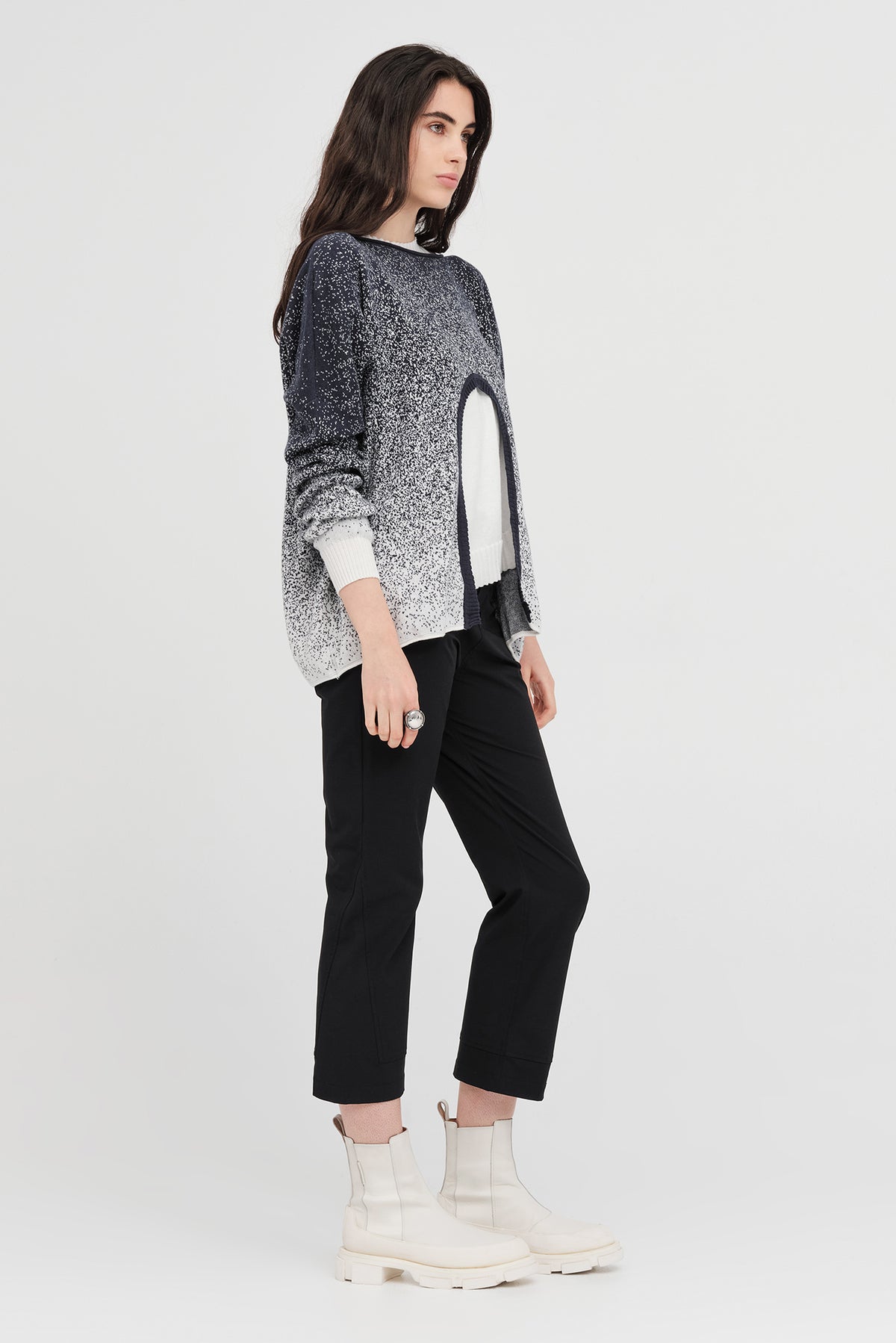 Taylor Gradient Submerge Sweater Smoke/Ivory ARRIVING SOON