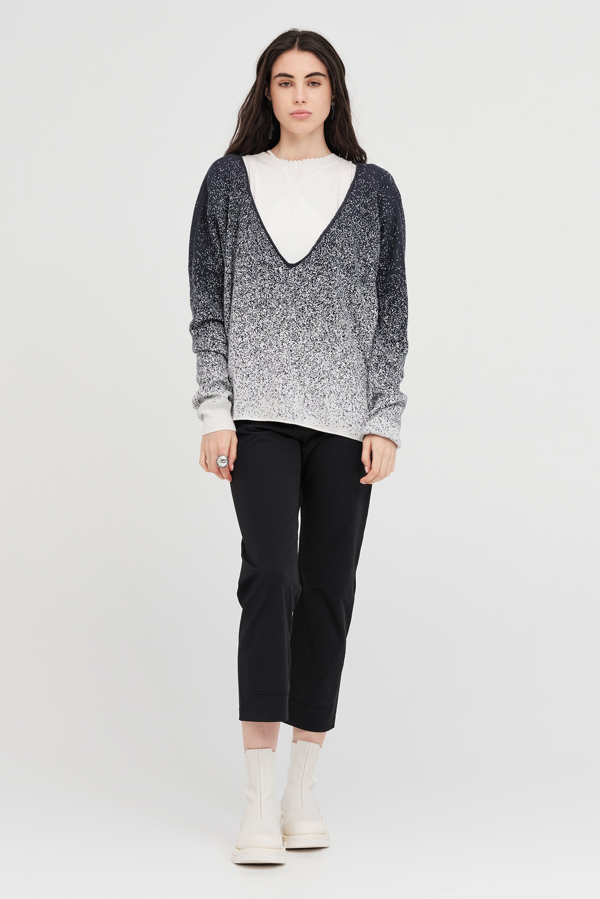 Taylor Gradient Submerge Sweater Smoke/Ivory ARRIVING SOON