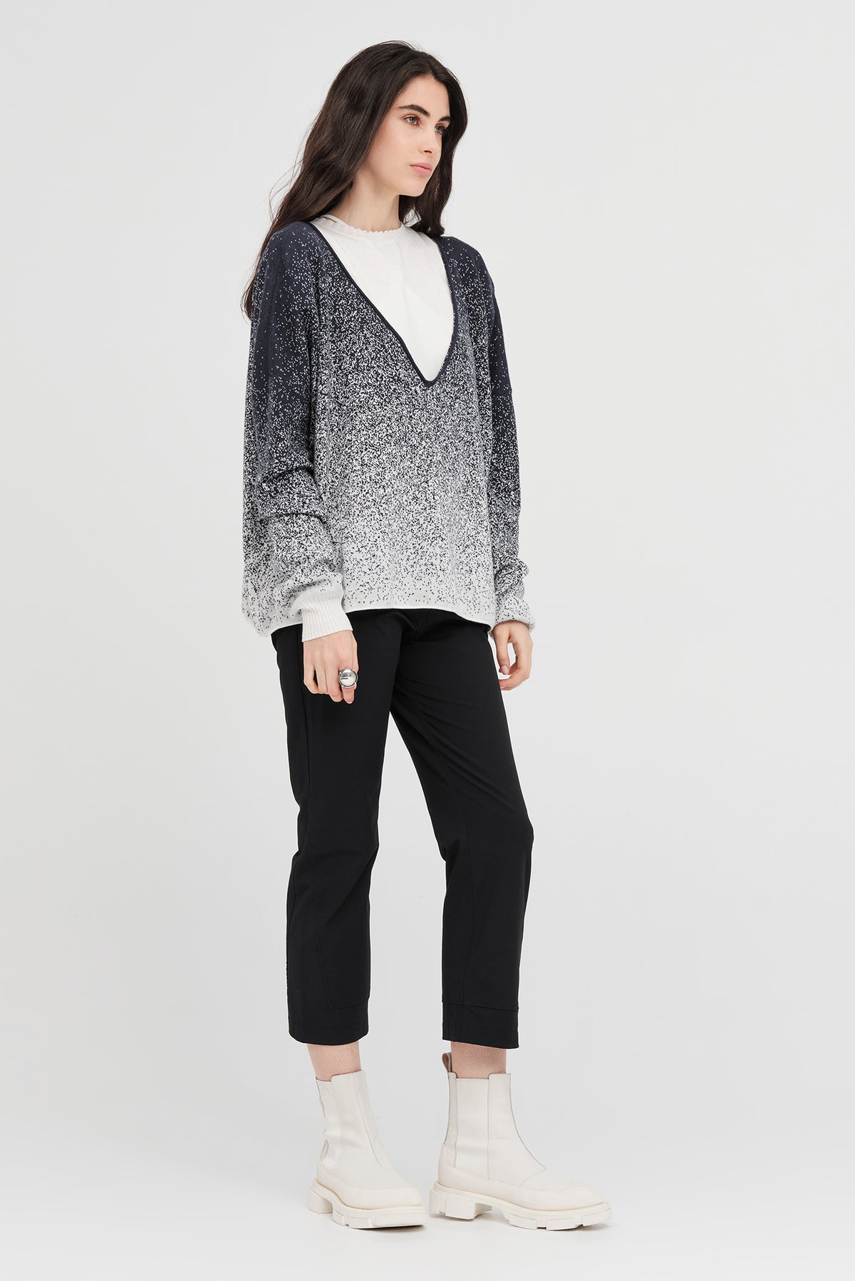 Taylor Gradient Submerge Sweater Smoke/Ivory ARRIVING SOON