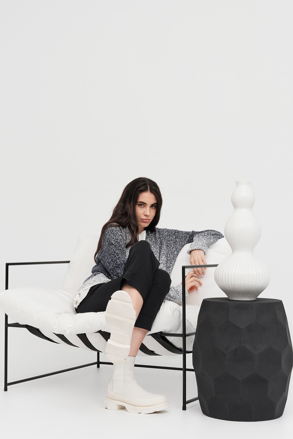 Taylor Gradient Submerge Sweater Smoke/Ivory ARRIVING SOON