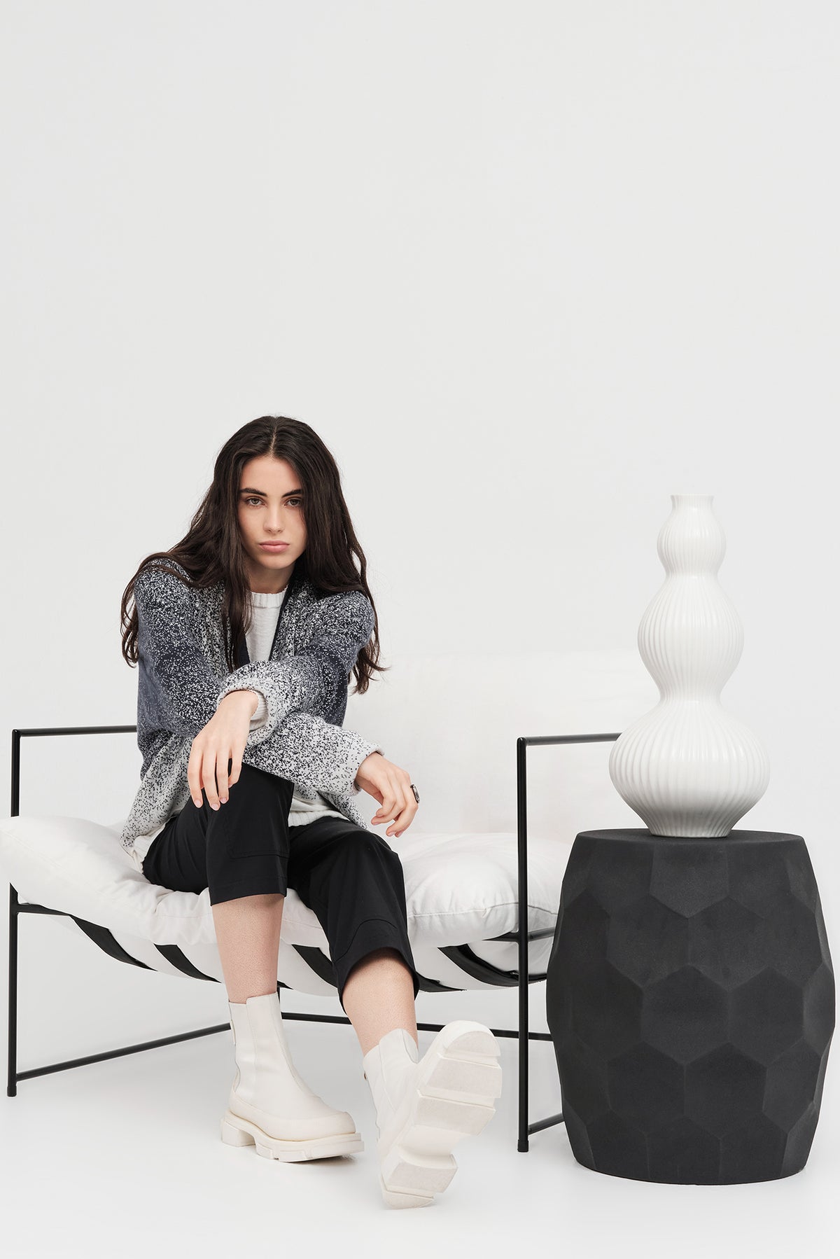 Taylor Gradient Submerge Sweater Smoke/Ivory ARRIVING SOON