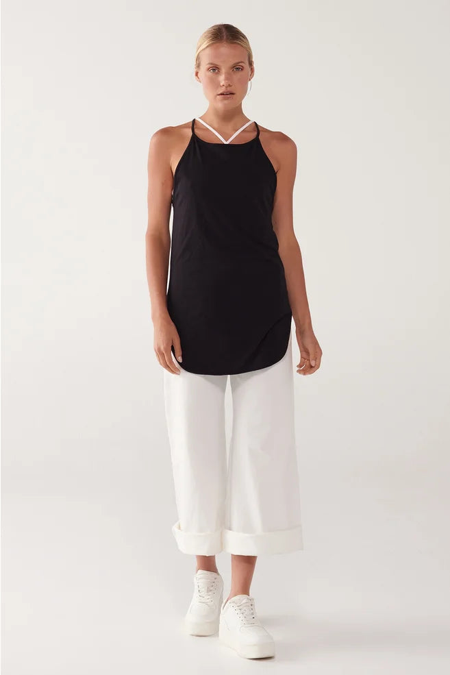 Taylor Long Extension Cami Black