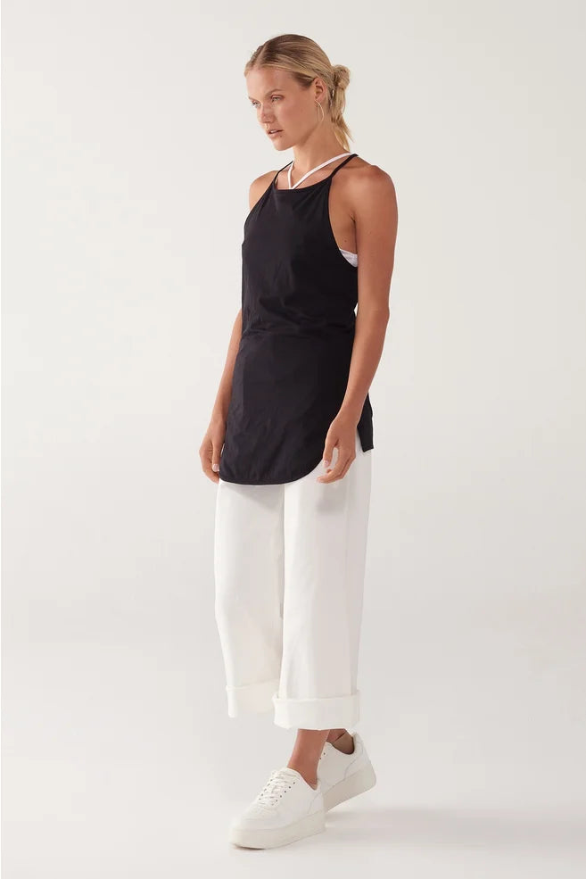 Taylor Long Extension Cami Black