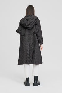 Taylor Textured Ascribe Raincoat Black