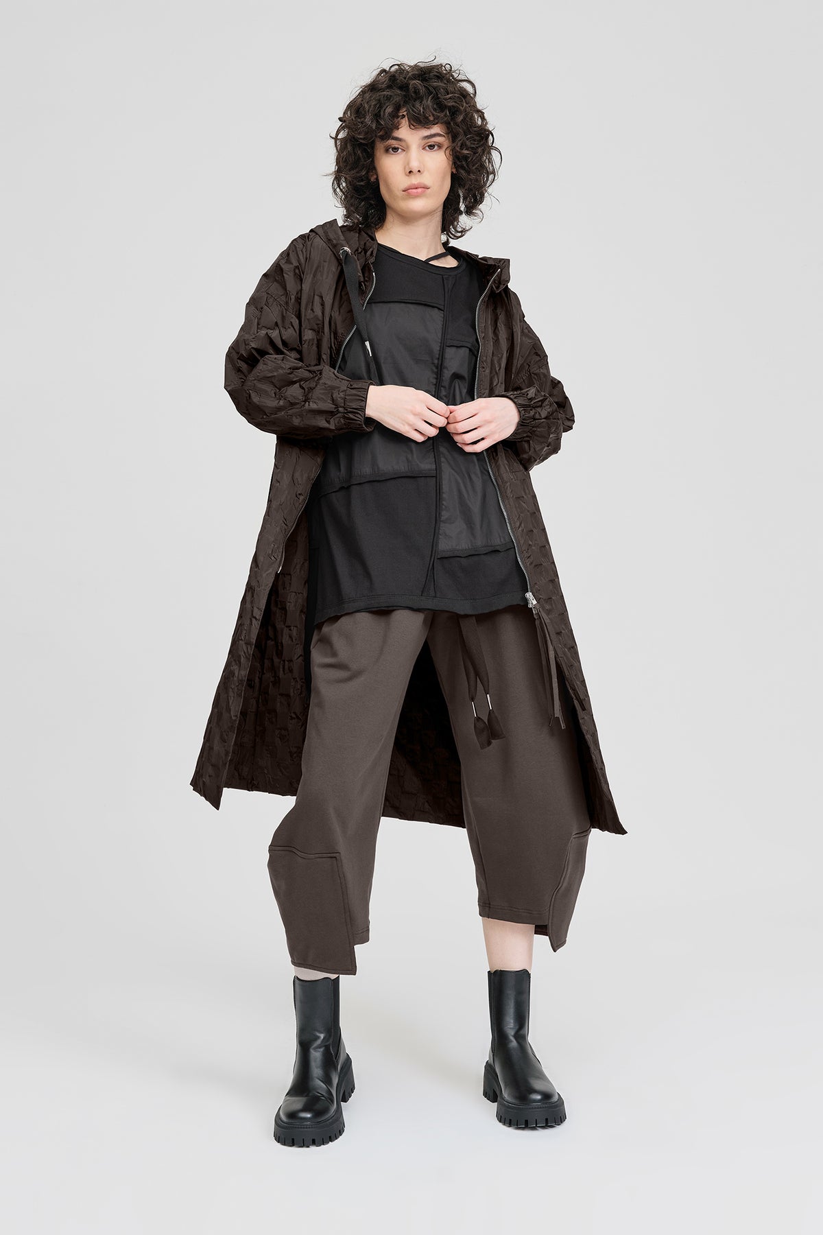 Taylor Textured Ascribe Raincoat Pinecone