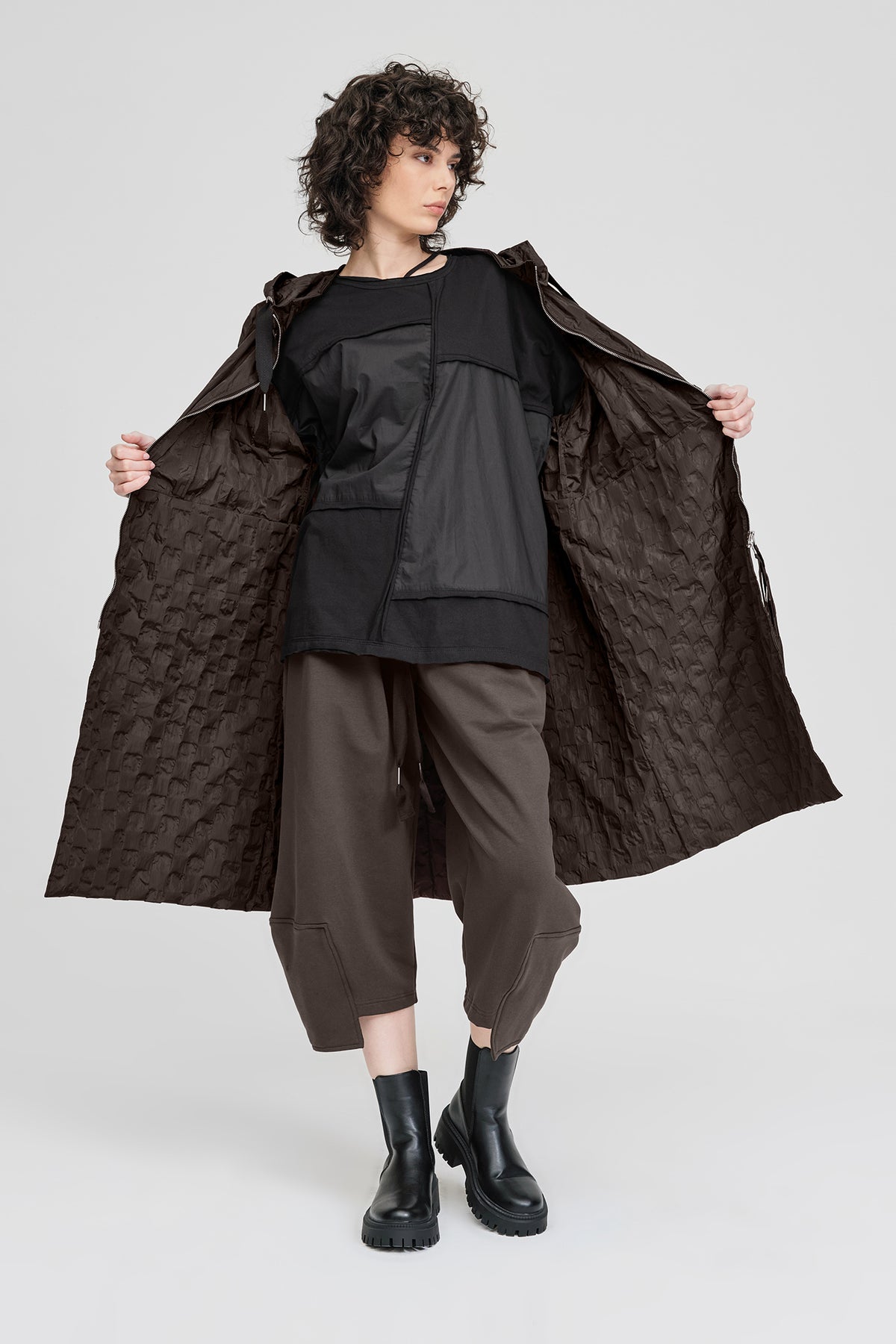 Taylor Textured Ascribe Raincoat Pinecone