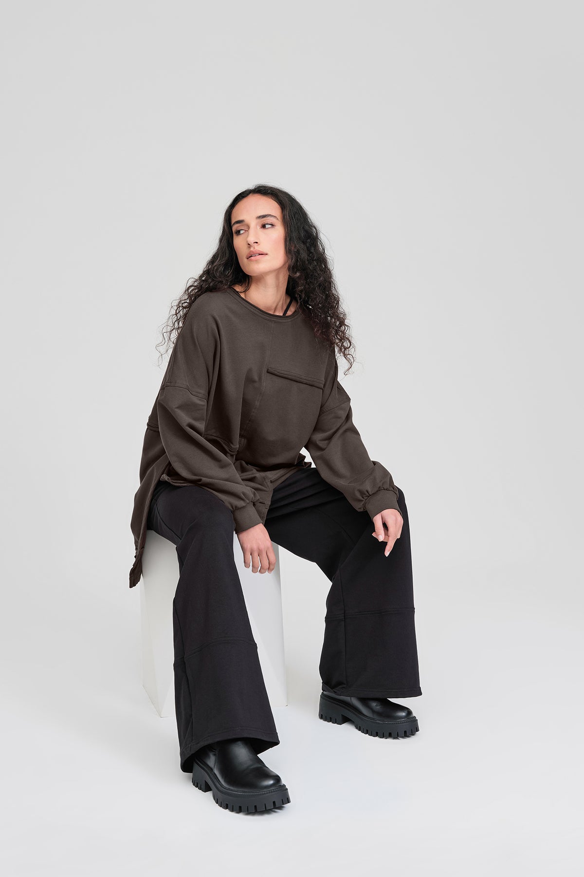 Taylor Folded Pant Black