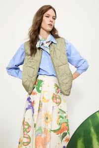 Dixie Printed Cotton Skirt
