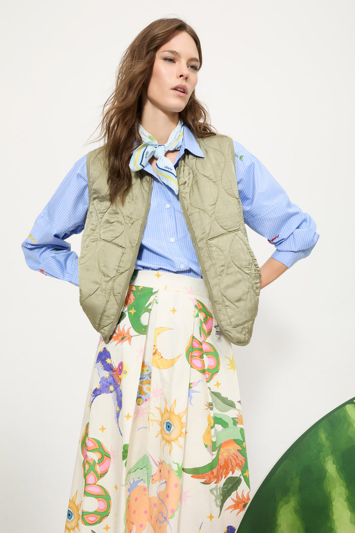 Dixie Printed Cotton Skirt