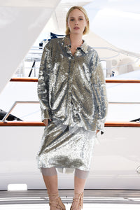 Cooper Shine, Sealed, Delivered Skirt Silver