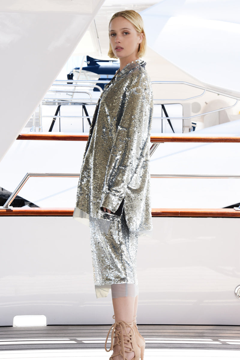 Cooper Shine, Sealed, Delivered Skirt Silver