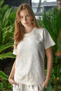 Cooper Just to Save Lace T-Shirt Cream