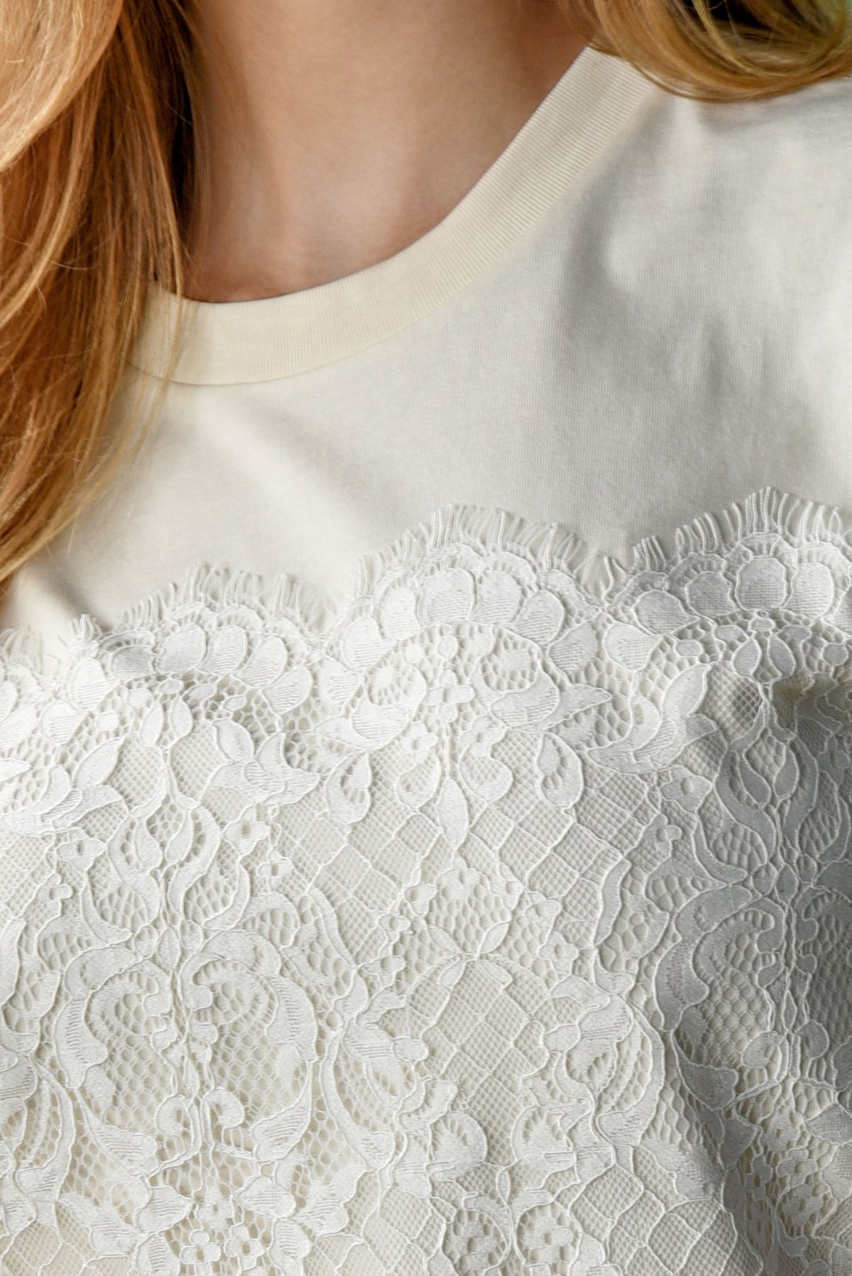 Cooper Just to Save Lace T-Shirt Cream