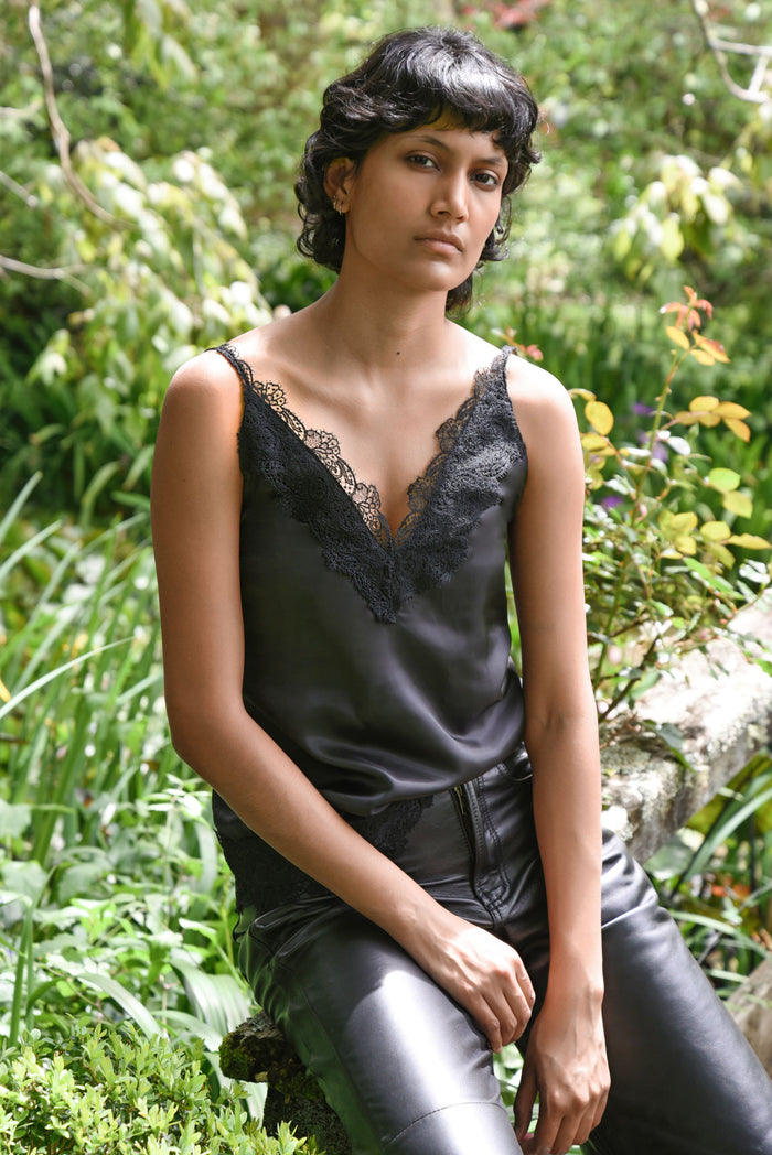 Cooper Treble Lace Cami Black