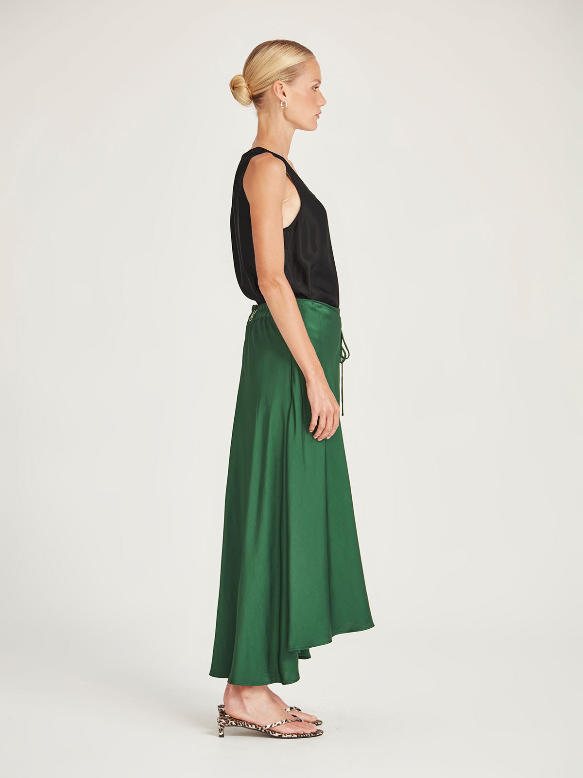 Caroline Sills Addy Long Tank Black