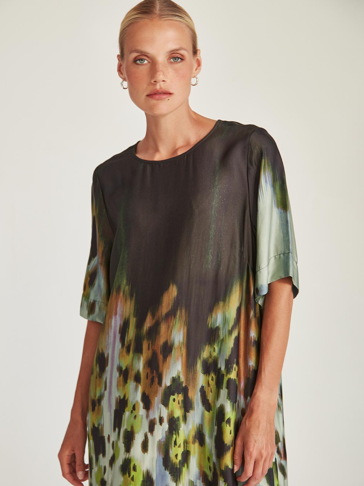 Caroline Sills Monarch Print Dress