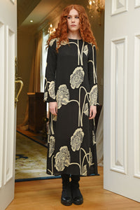 Curate Charge It To My Room Dress Black Print