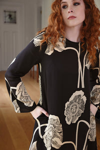 Curate Charge It To My Room Dress Black Print
