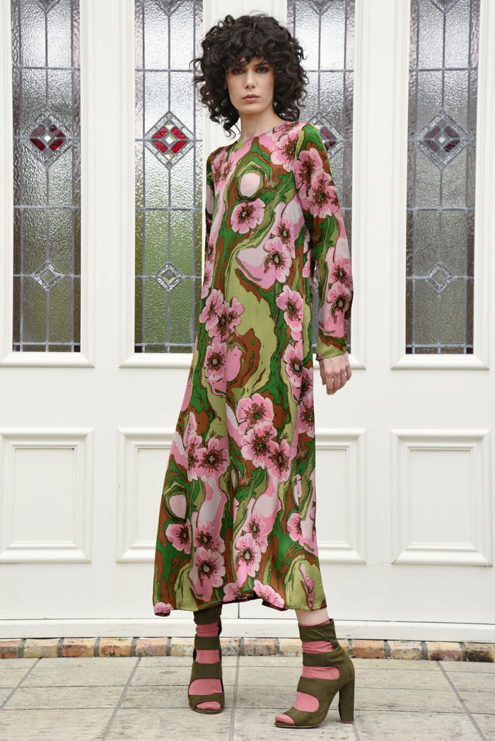 Curate Charge It To My Room Dress Pink & Green