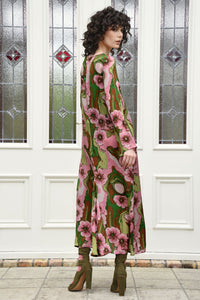 Curate Charge It To My Room Dress Pink & Green