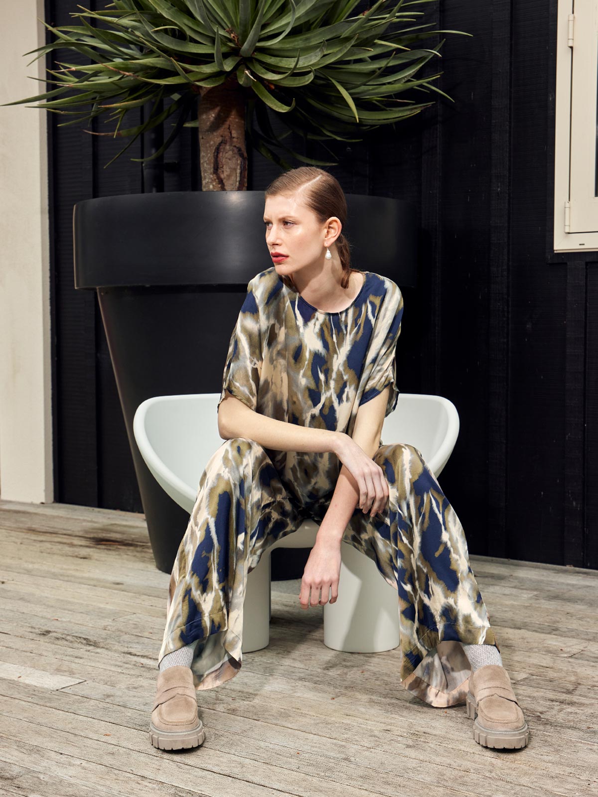 Caroline Sills Gabbie Print Top