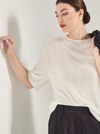 Caroline Sills Crinkle Knit Tee