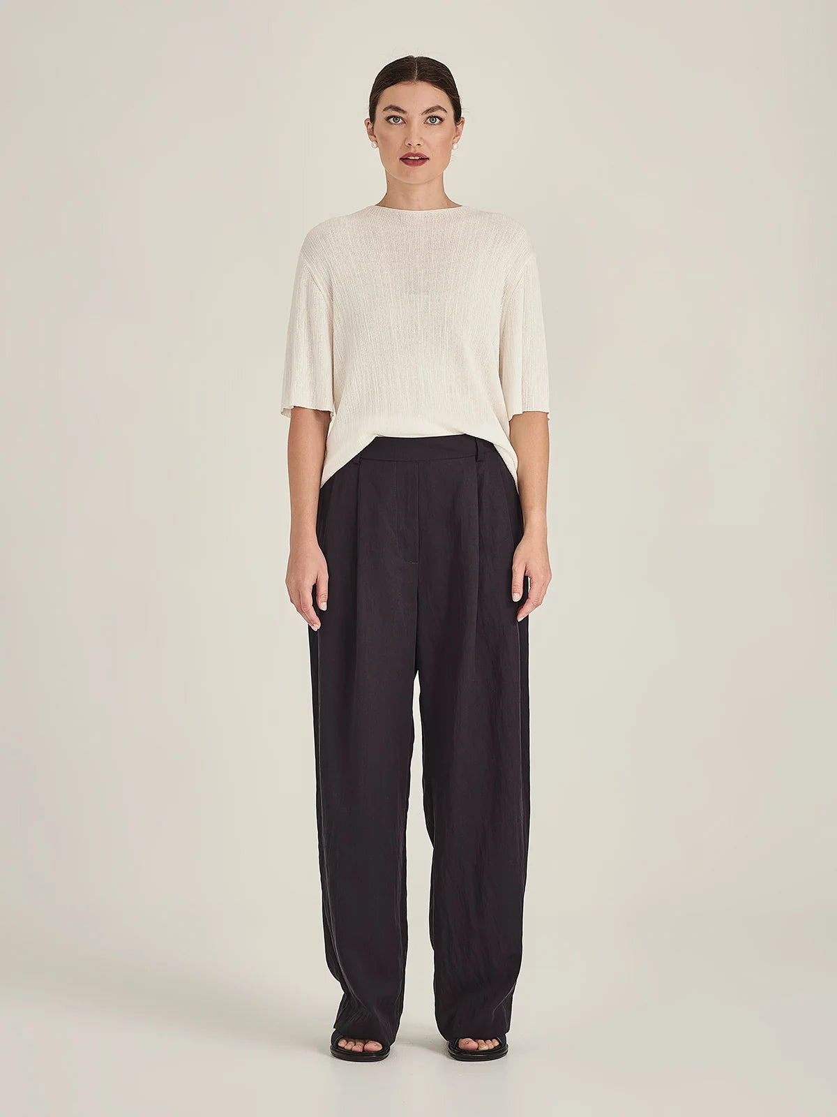 Caroline Sills Crinkle Knit Tee