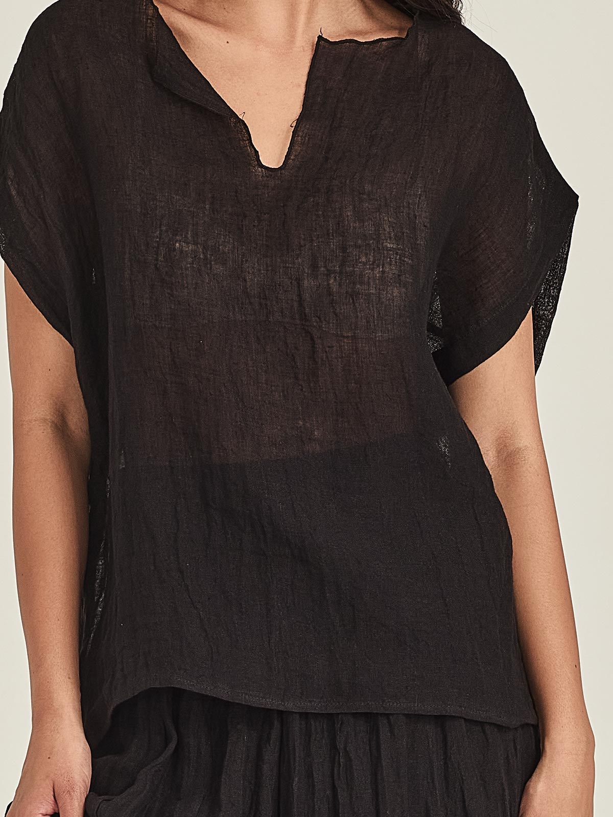 Caroline Sills Palmer Linen Top